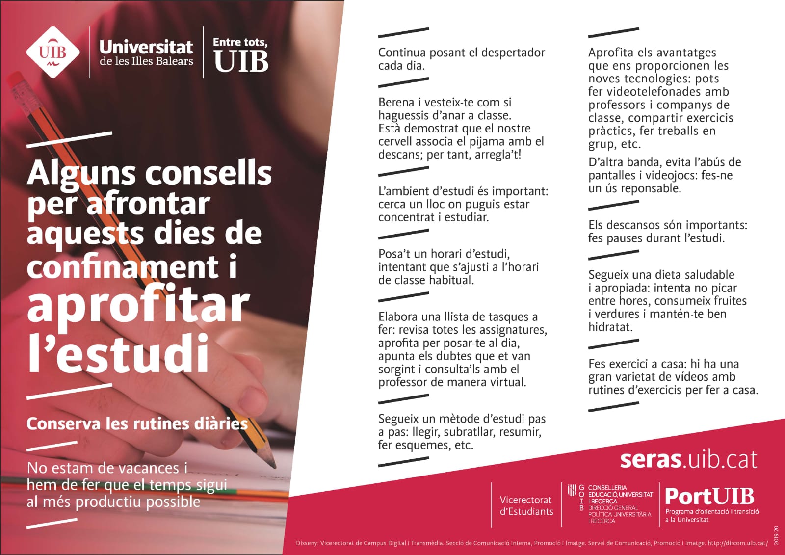 Consells aprofitament estudi