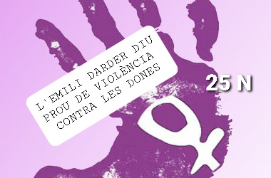 EXPOSICIÓ FOTOGRÀFICA 25-N  “L’EMILI DARDER DIU PROU DE VIOLÈNCIA CONTRA LES DONES”