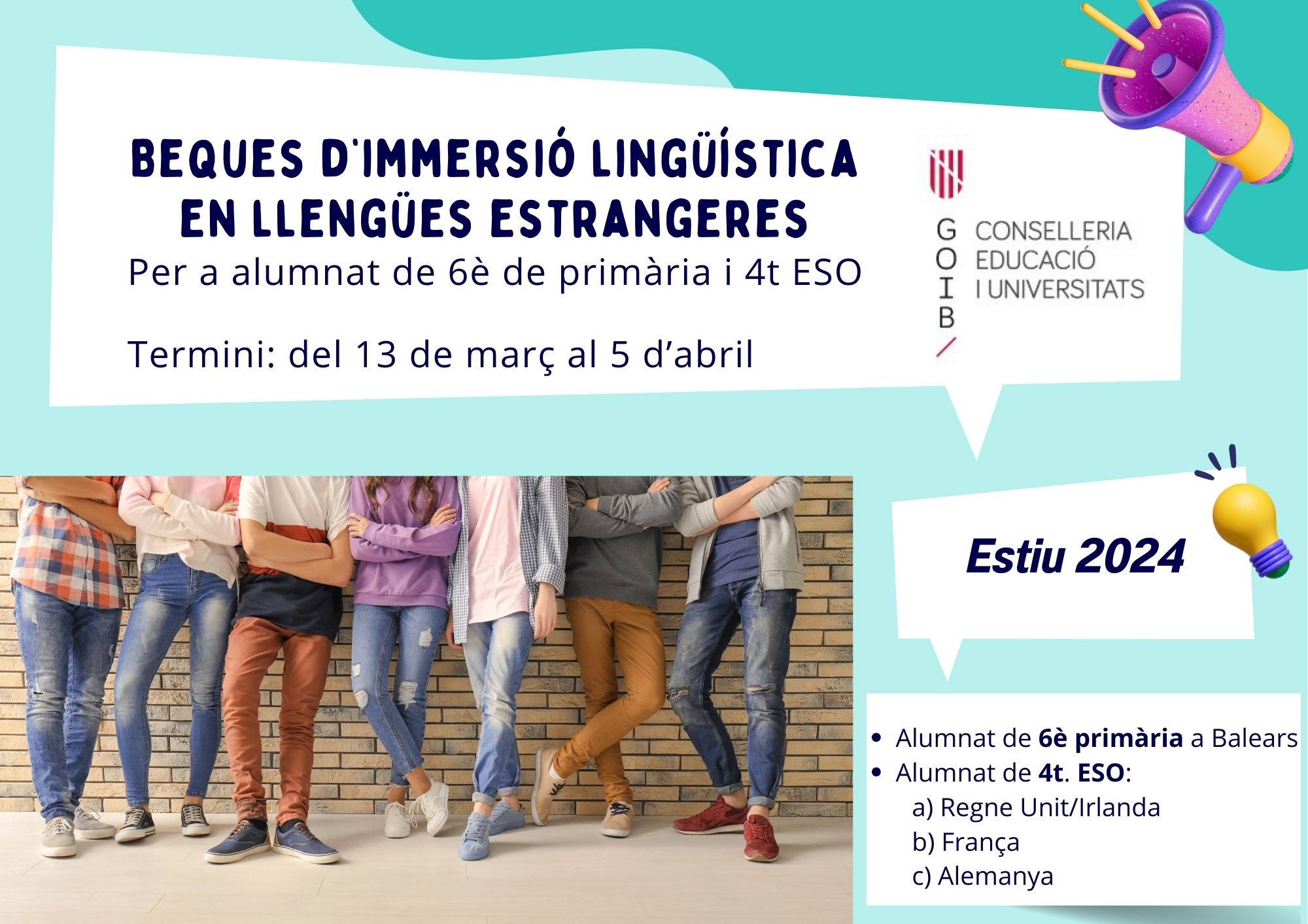 Beques inmersió lingüística
